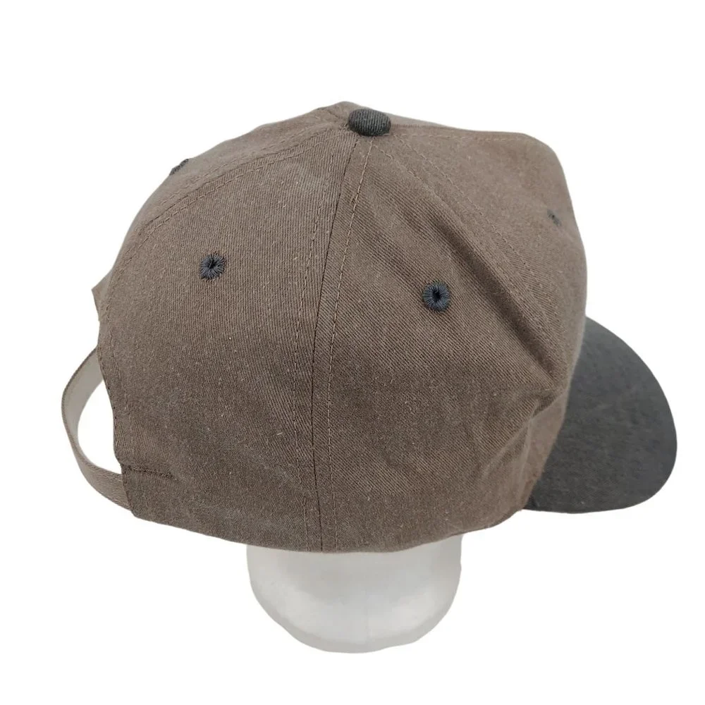 The Stone Store Baseball Hat Cap Adform Advertising Tan USA Tan Gray Embroidered